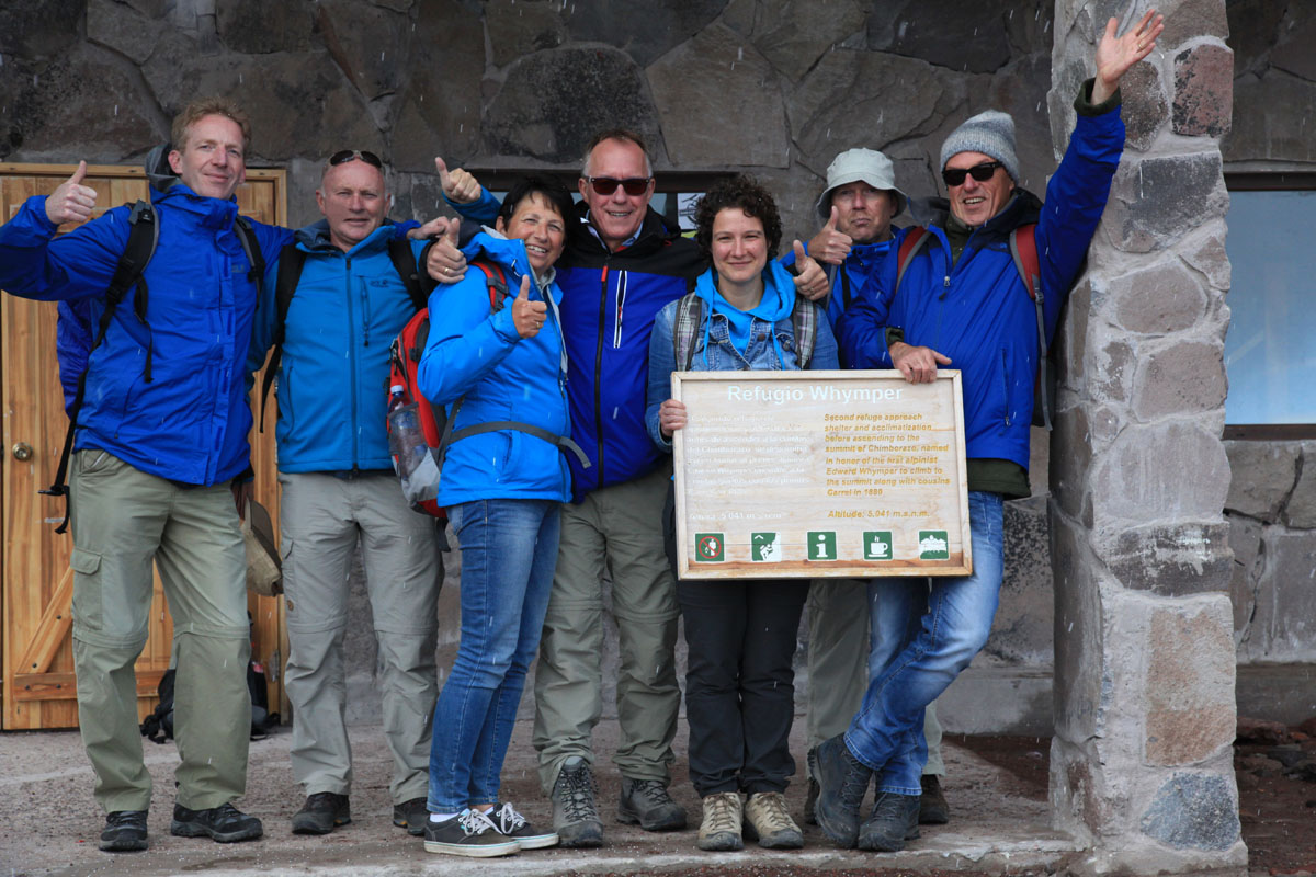 Refugio Whymper - Op 5041 meter op de Chimborazo